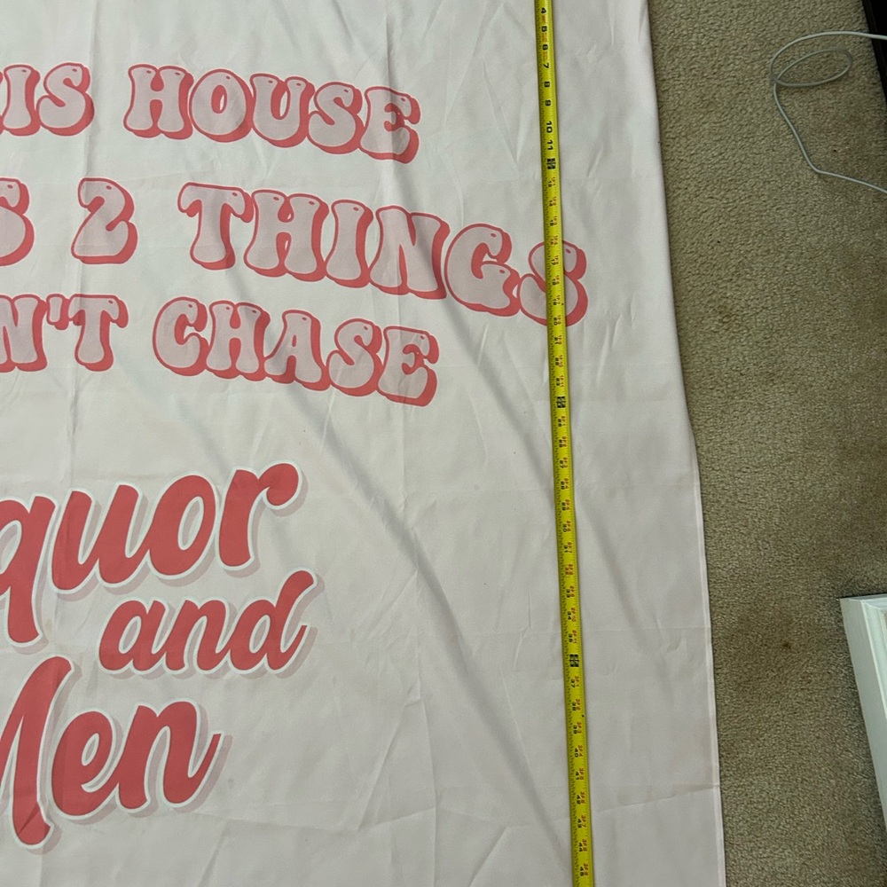 Pink Lettered Tapestry - Picture 2 of 7